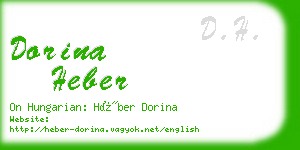 dorina heber business card